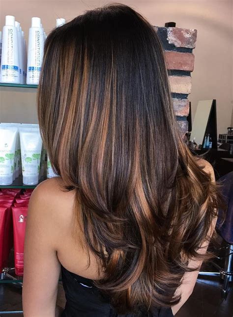 balayage on black hair|balayage for over 50.
